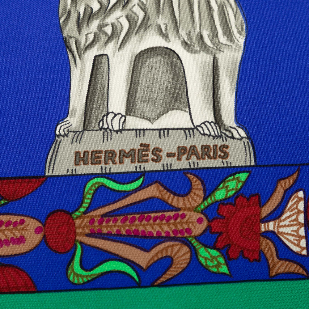 Pre-Loved Hermes Torana Silk Scarf 90 - Picture 2 of 6